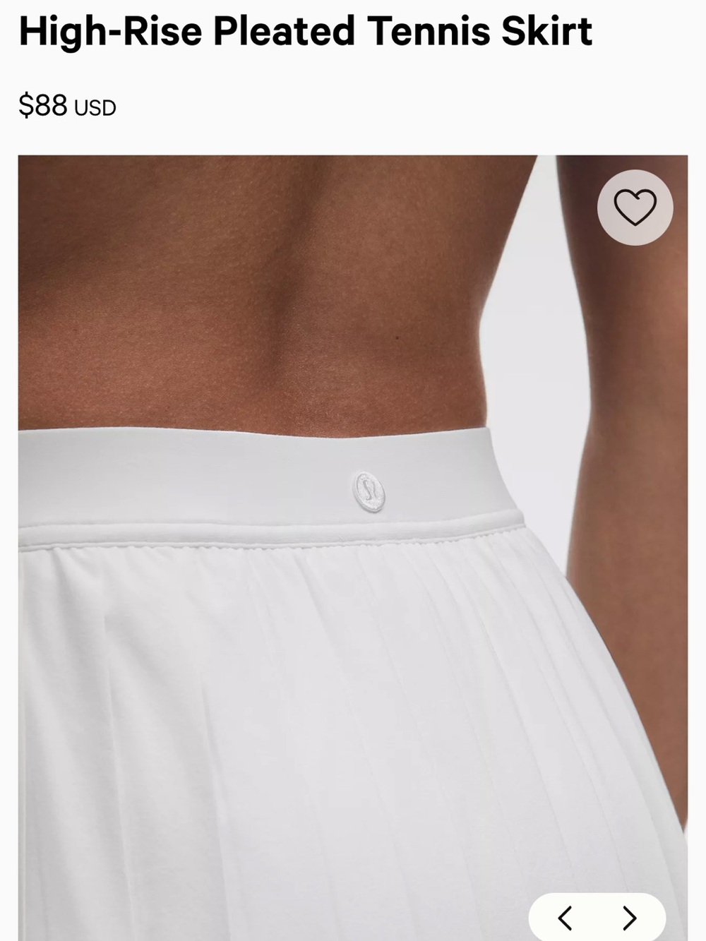 Lululemon athletica High Rise Pleated Tennis Skirt - Picture 4 of 10
